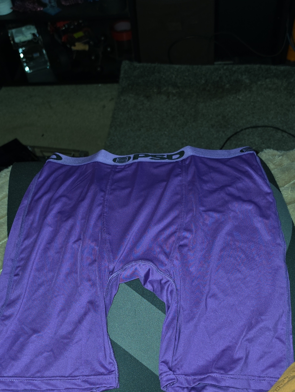PSD Purple Men's Small Athletic Boxer Briefs with Branded Waistband
